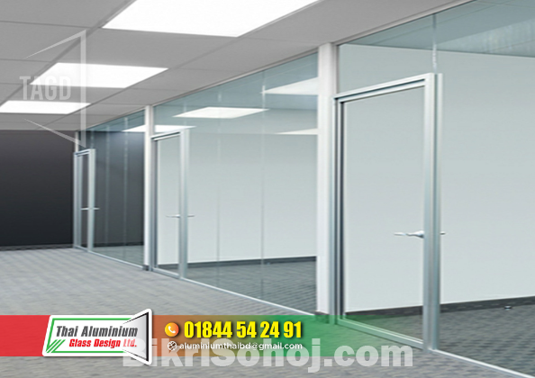 Office Thai Glass Patision Cutting Wall Glass